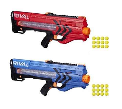 Nerf Rival Zeus MXV-1200 Battle Gun Bundle Red and Blue Team (2 Pack)